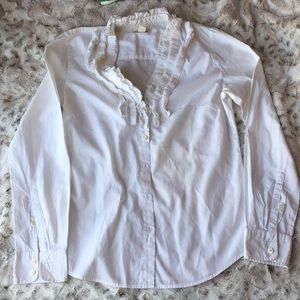 J.Crew ruffled blouse